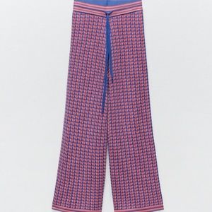 Zara Knit Jacquard Culottes. PANTS ONLY!